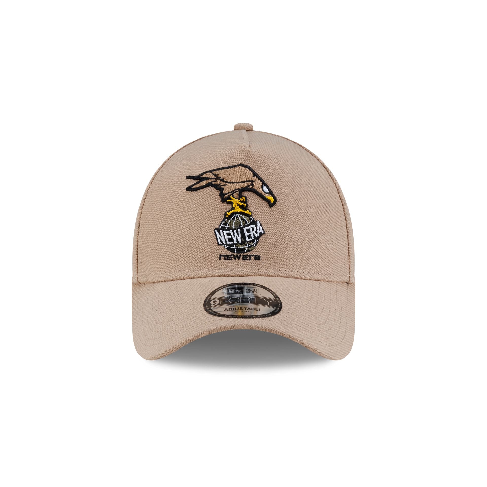 Rodrigo Roji x New Era Cap Soccer Khaki 9FORTY A-Frame Snapback Hat