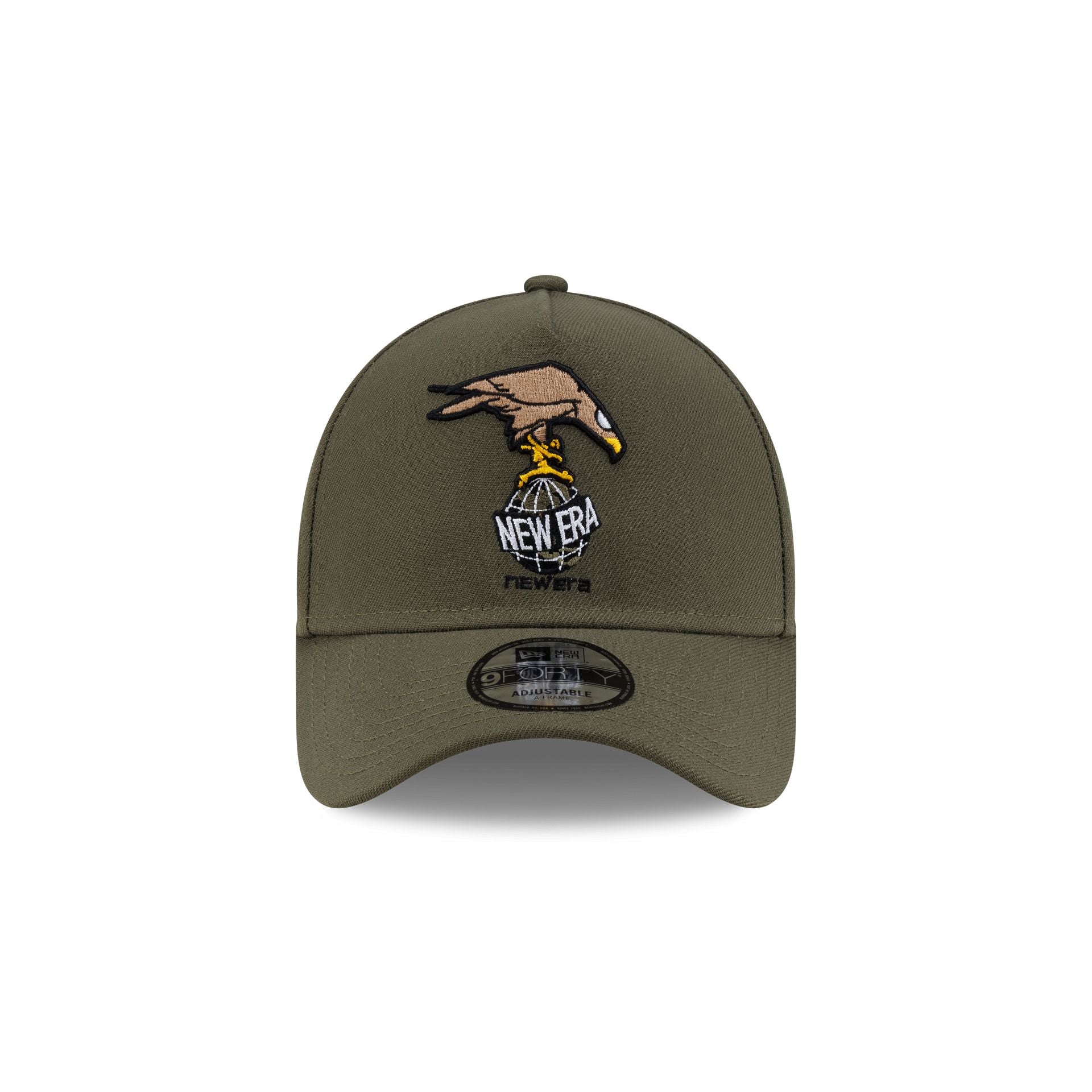 Rodrigo Roji x New Era Cap Soccer Olive Green 9FORTY A-Frame Snapback Hat