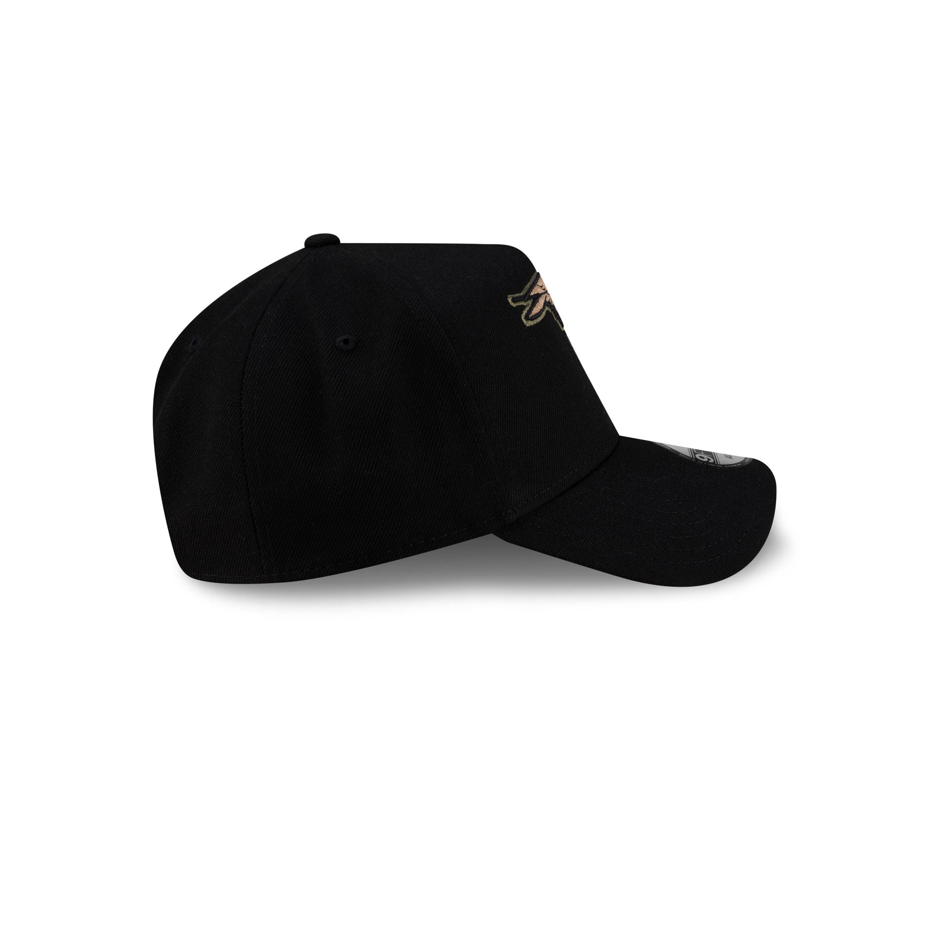 Rodrigo Roji x New Era Cap Soccer Black 9FORTY A-Frame Snapback Hat