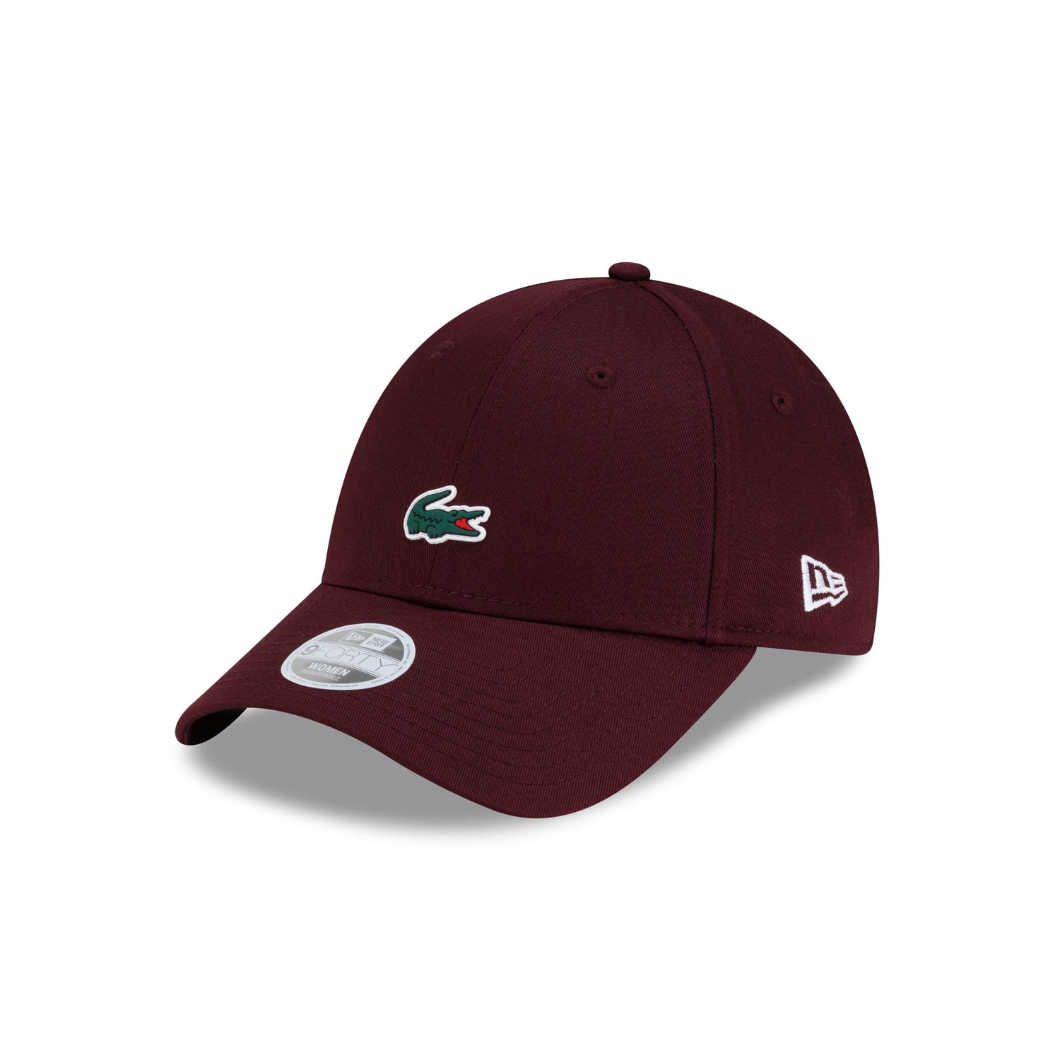 New Era Cap x Lacoste Maroon Women's 9FORTY Adjustable Hat