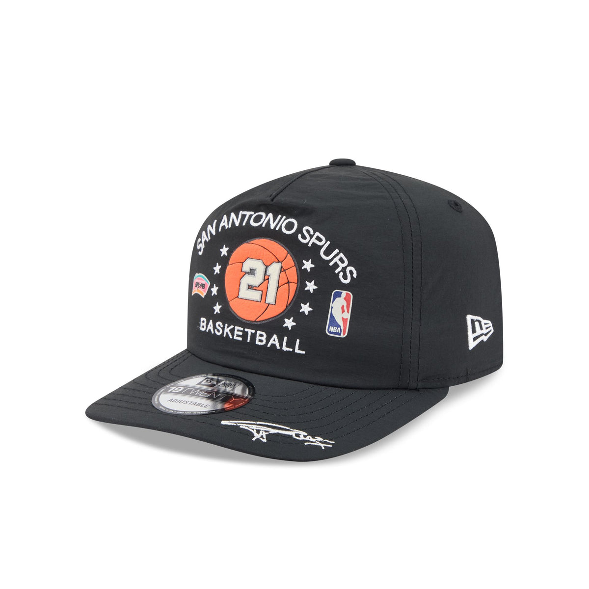 San Antonio Spurs Hardwood Classics Tim Duncan 19TWENTY Snapback Hat