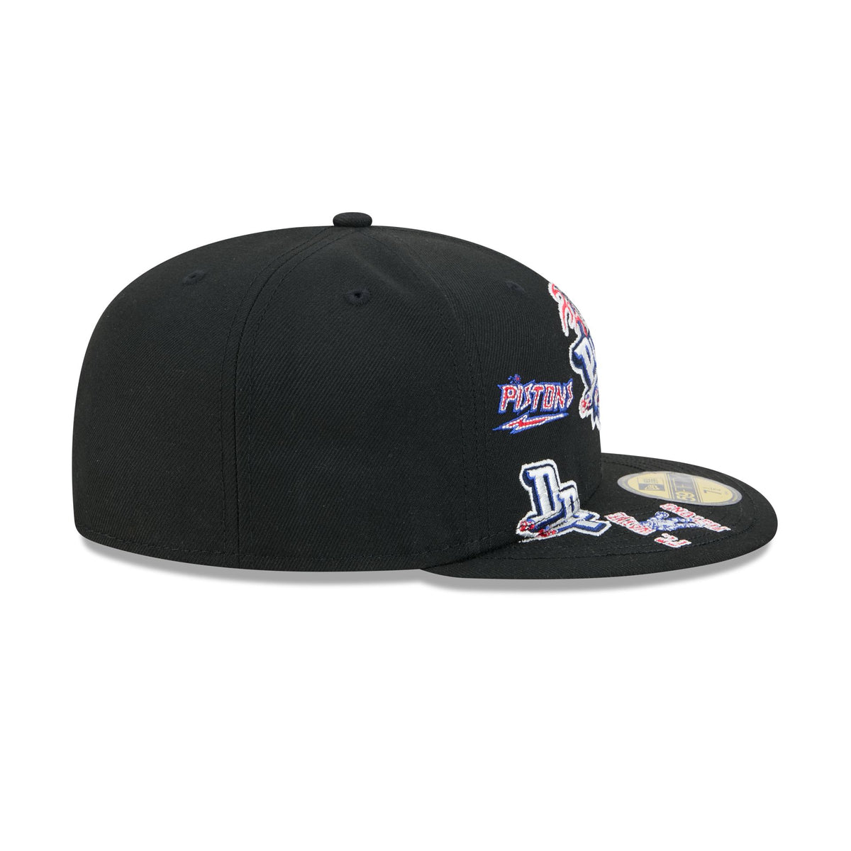 Detroit Pistons Hardwood Classics Patched Black 59FIFTY Fitted Hat