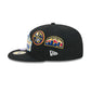Denver Nuggets Hardwood Classics Patched Black 59FIFTY Fitted Hat