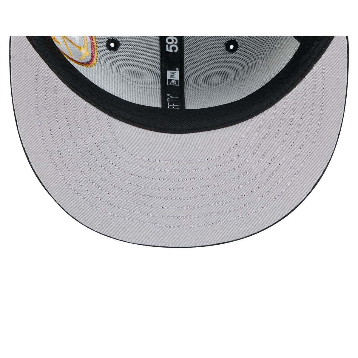 Denver Nuggets Hardwood Classics Patched Black 59FIFTY Fitted Hat