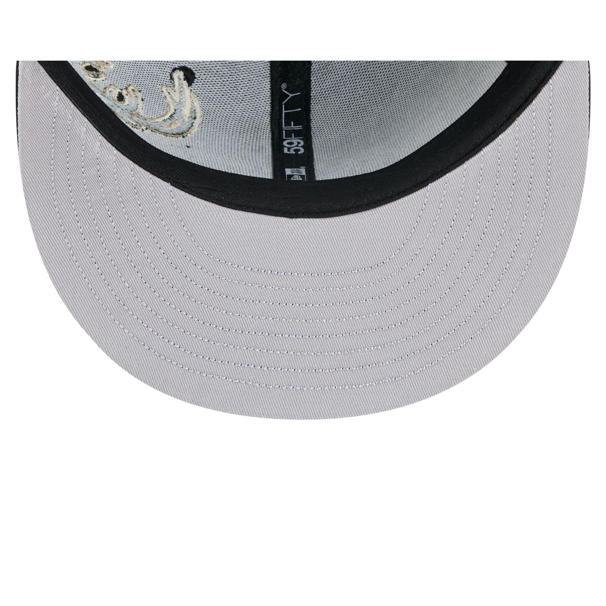 Milwaukee Bucks Hardwood Classics Patched Black 59FIFTY Fitted Hat