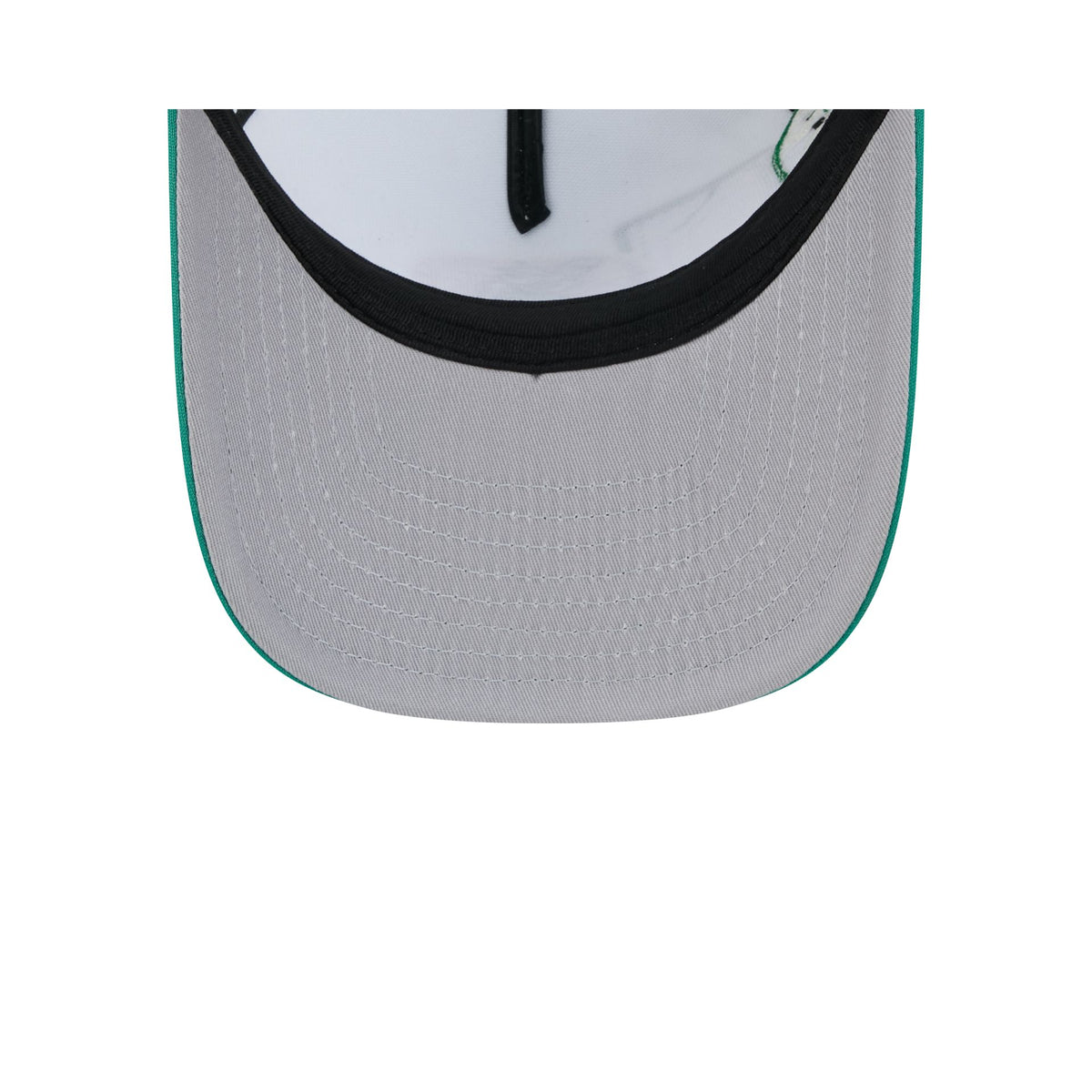 Boston Celtics Hardwood Classics Patched White 9FIFTY A-Frame Trucker Hat