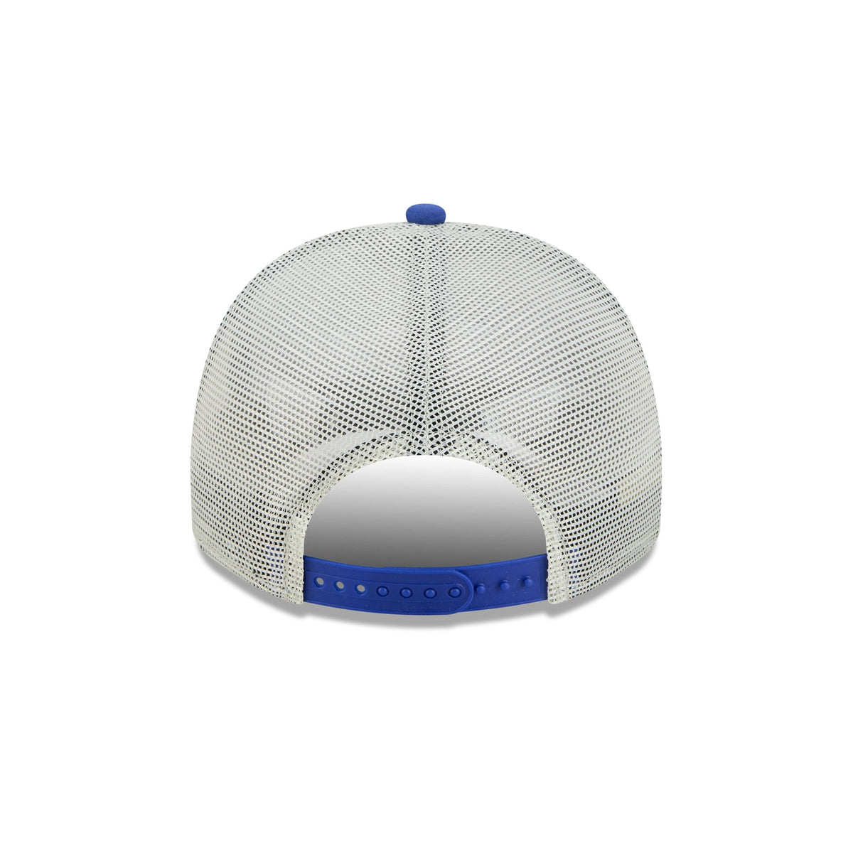 New York Knicks Hardwood Classics Patched White 9FIFTY A-Frame Trucker Hat