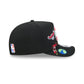 Atlanta Hawks Hardwood Classics Patched Black 9FIFTY A-Frame Snapback Hat