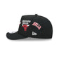 Chicago Bulls Hardwood Classics Patched Black 9FIFTY A-Frame Snapback Hat