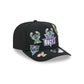 Milwaukee Bucks Hardwood Classics Patched Black 9FIFTY A-Frame Snapback Hat