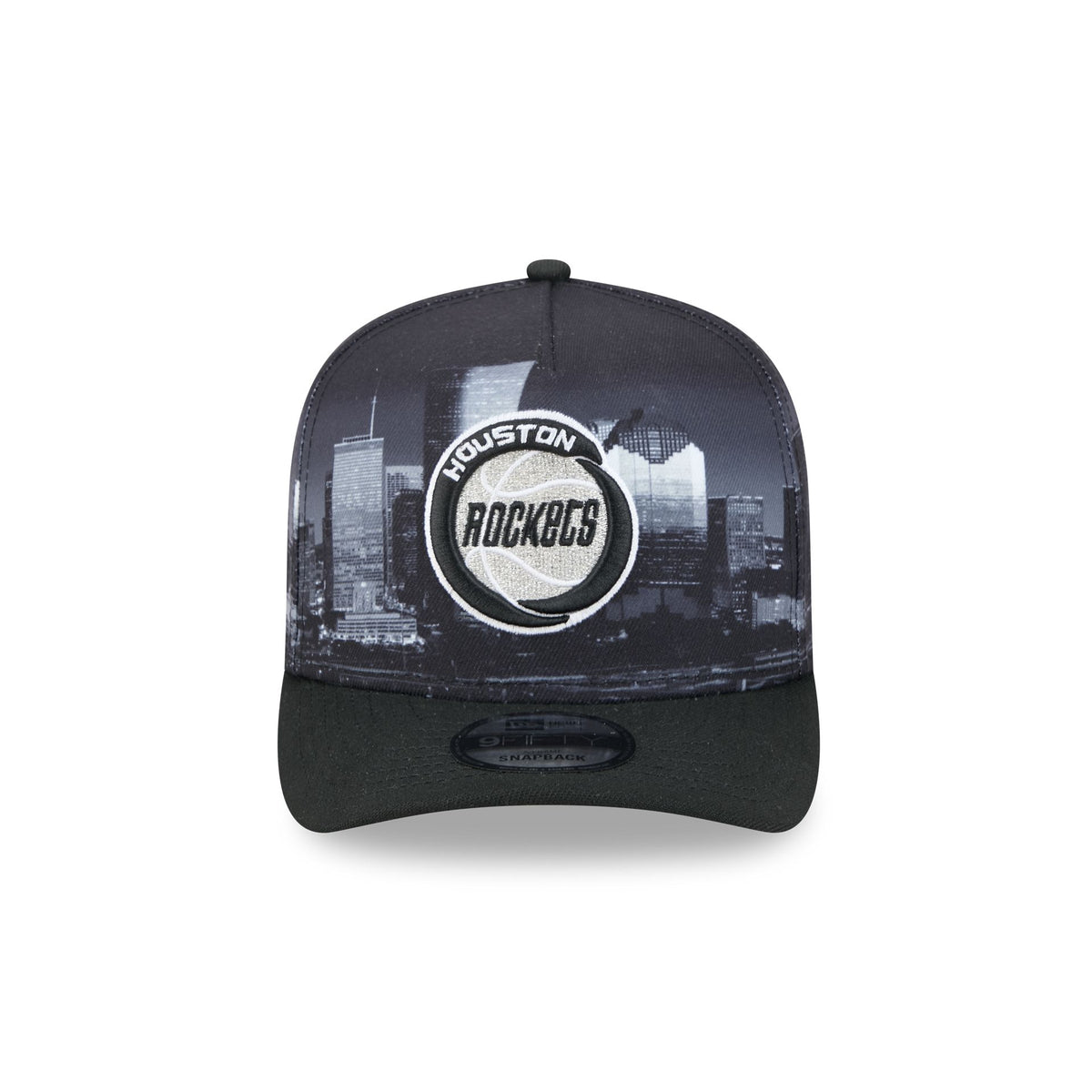 Houston Rockets Hardwood Classics Midnight Cityscape 9FIFTY A-Frame Snapback Hat
