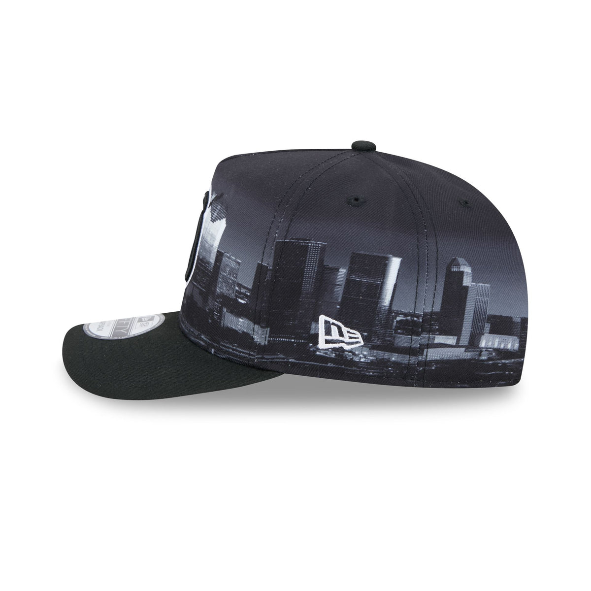 Houston Rockets Hardwood Classics Midnight Cityscape 9FIFTY A-Frame Snapback Hat