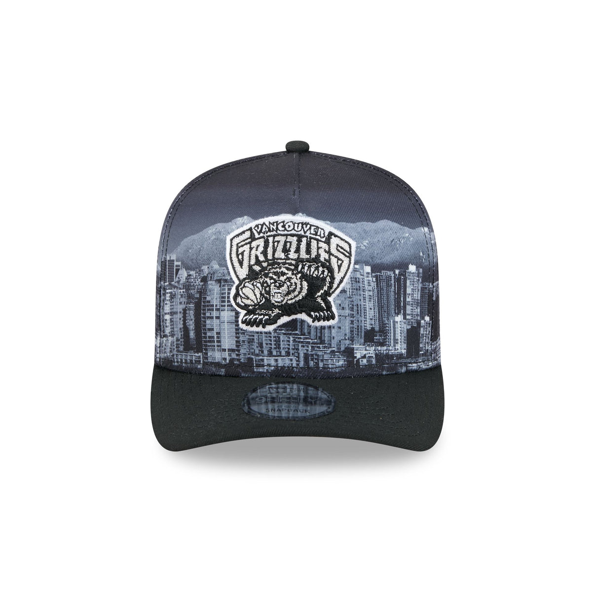 Vancouver Grizzlies Hardwood Classics Midnight Cityscape 9FIFTY A-Frame Snapback Hat