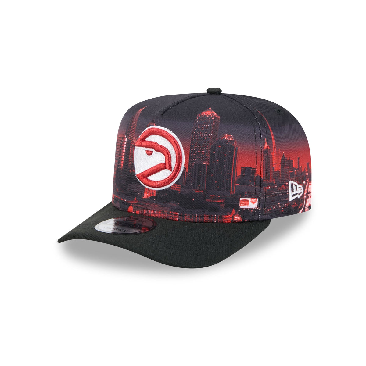 Atlanta Hawks Hardwood Classics Cityscape 9FIFTY A-Frame Snapback Hat