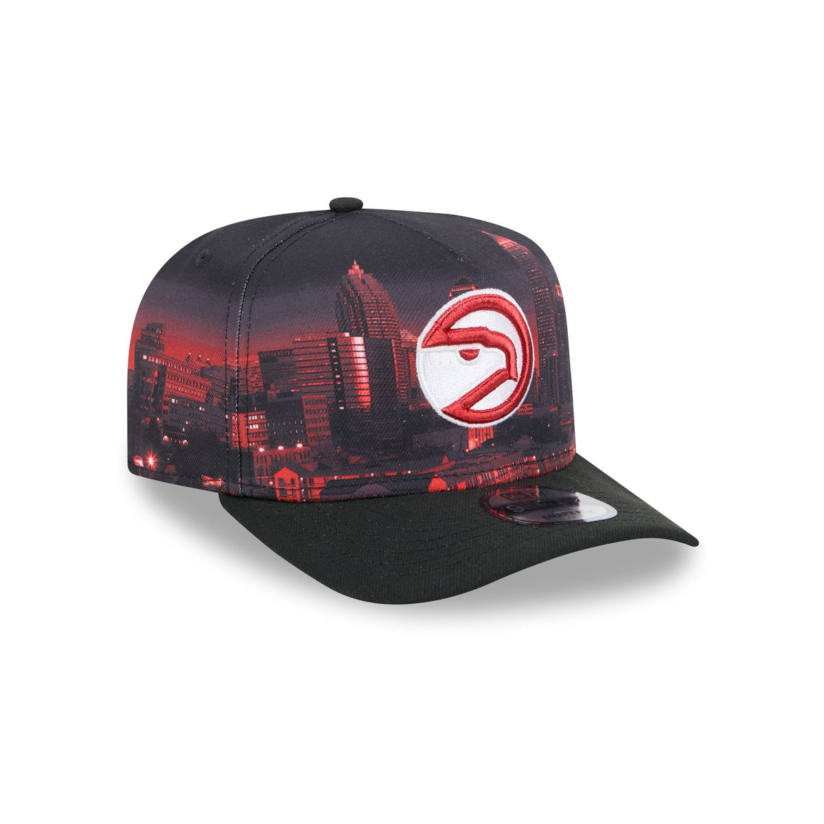 Atlanta Hawks Hardwood Classics Cityscape 9FIFTY A-Frame Snapback Hat