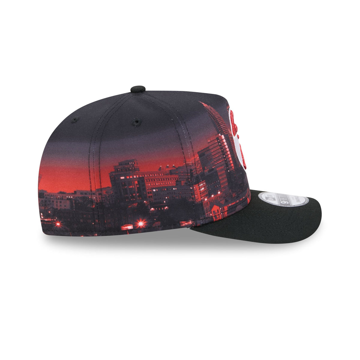 Atlanta Hawks Hardwood Classics Cityscape 9FIFTY A-Frame Snapback Hat