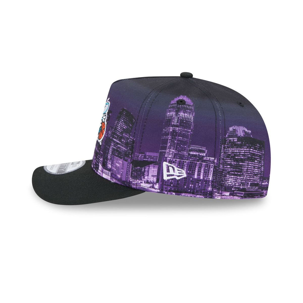 Charlotte Hornets Hardwood Classics Cityscape 9FIFTY A-Frame Snapback Hat