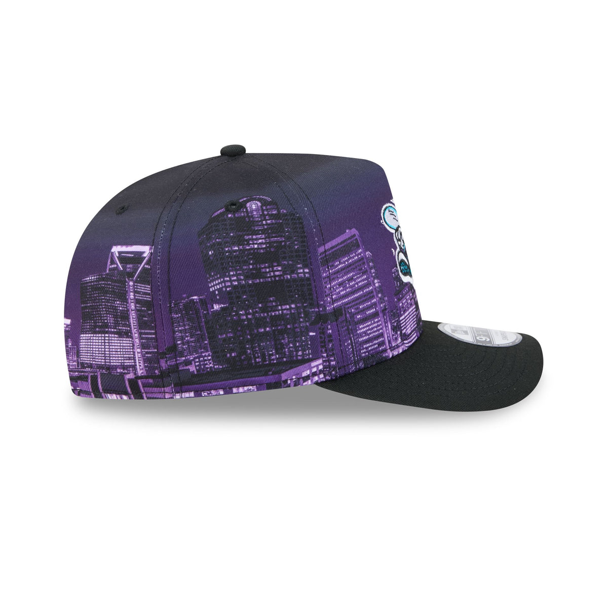Charlotte Hornets Hardwood Classics Cityscape 9FIFTY A-Frame Snapback Hat