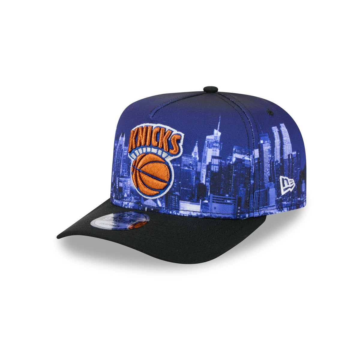 New York Knicks Hardwood Classics Cityscape 9FIFTY A-Frame Snapback Hat