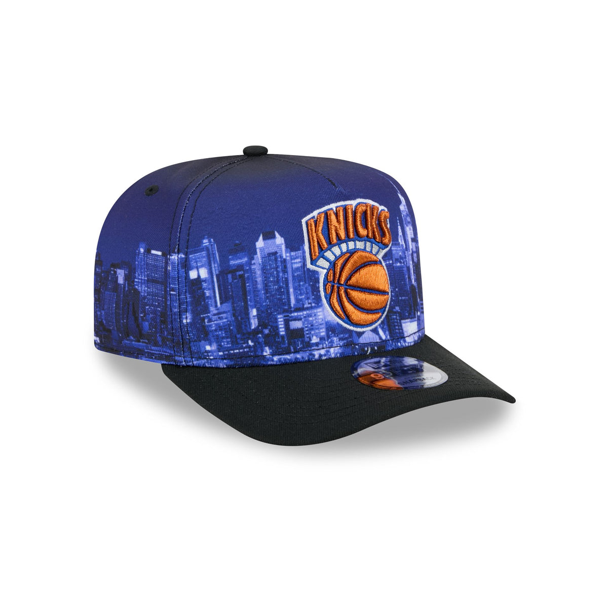 New York Knicks Hardwood Classics Cityscape 9FIFTY A-Frame Snapback Hat
