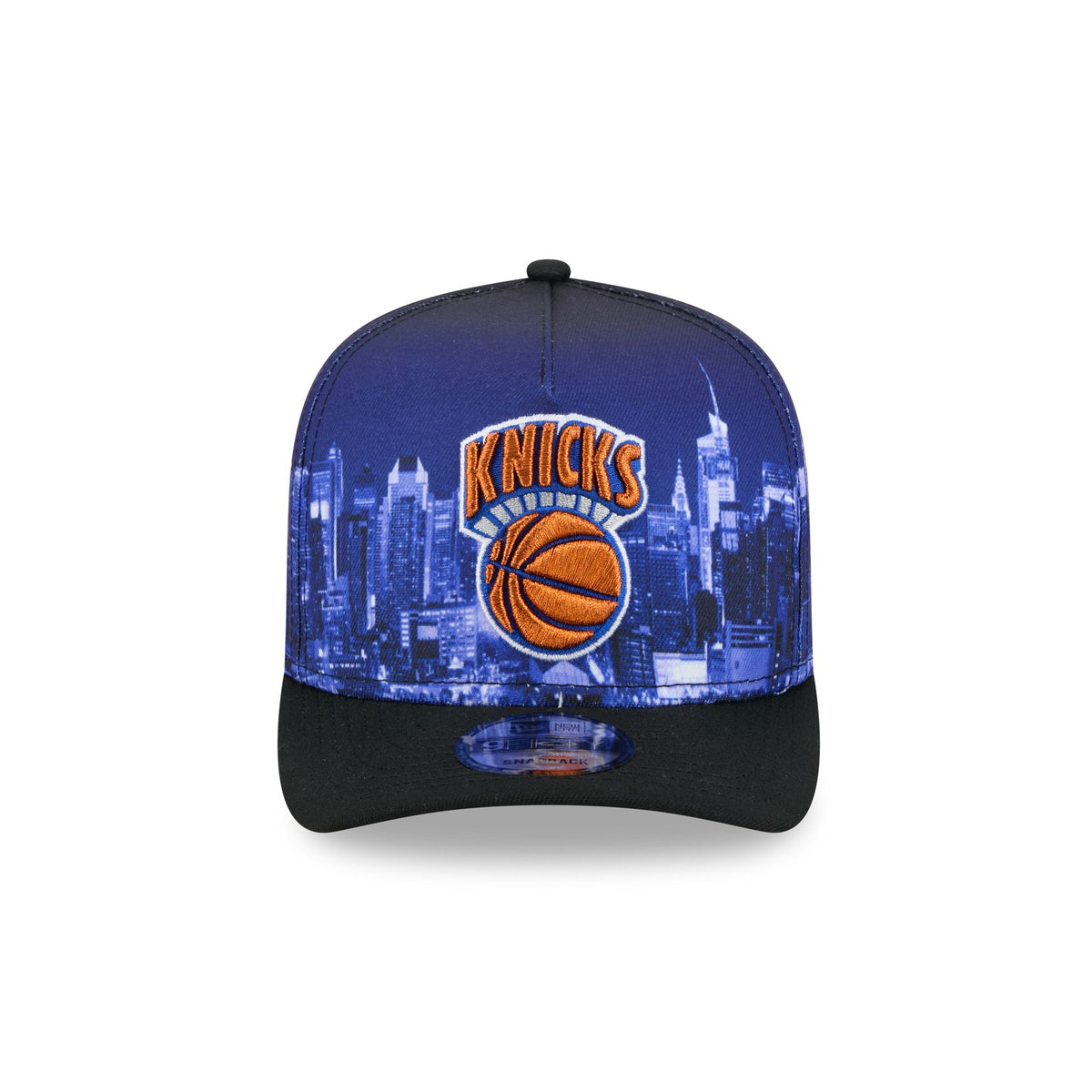 New York Knicks Hardwood Classics Cityscape 9FIFTY A-Frame Snapback Hat