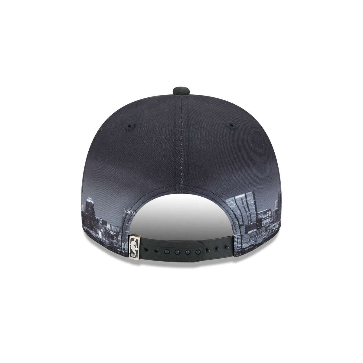 Los Angeles Lakers Hardwood Classics Midnight Cityscape 9FIFTY A-Frame Snapback Hat