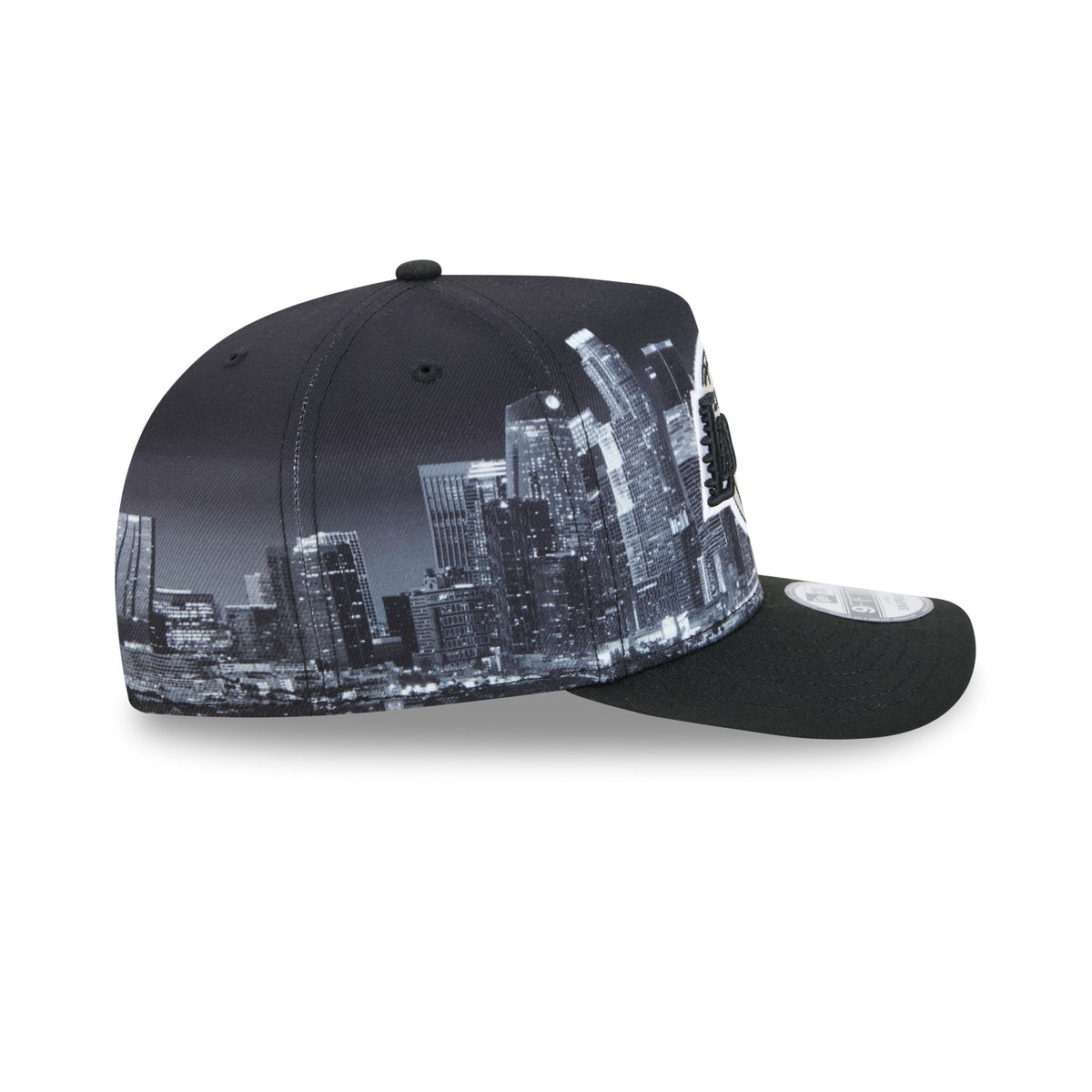 Los Angeles Lakers Hardwood Classics Midnight Cityscape 9FIFTY A-Frame Snapback Hat