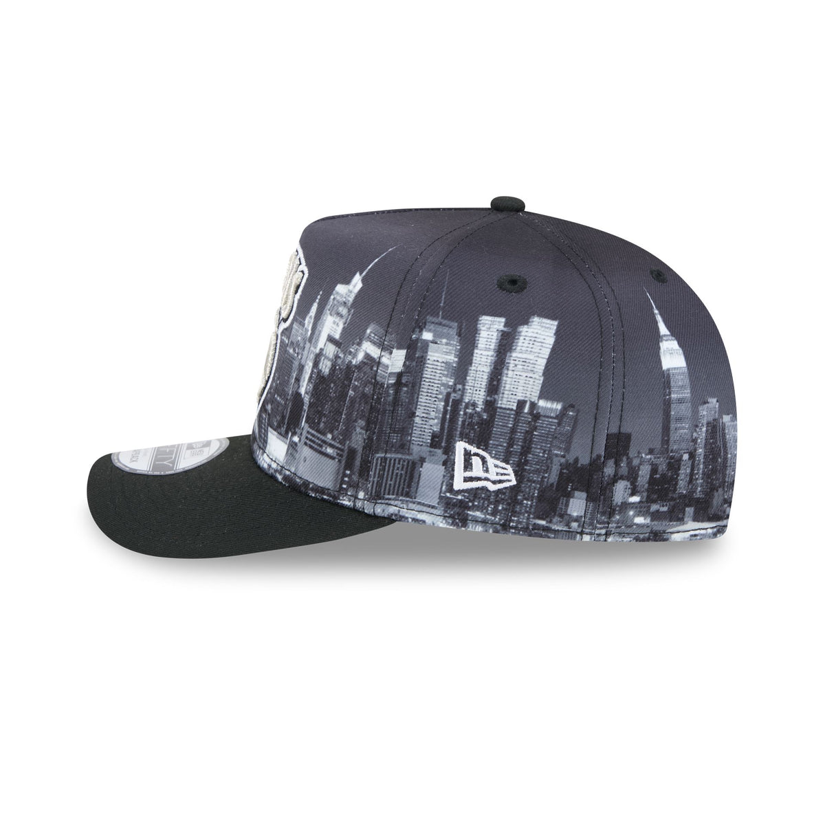 New York Knicks Hardwood Classics Midnight Cityscape 9FIFTY A-Frame Snapback Hat