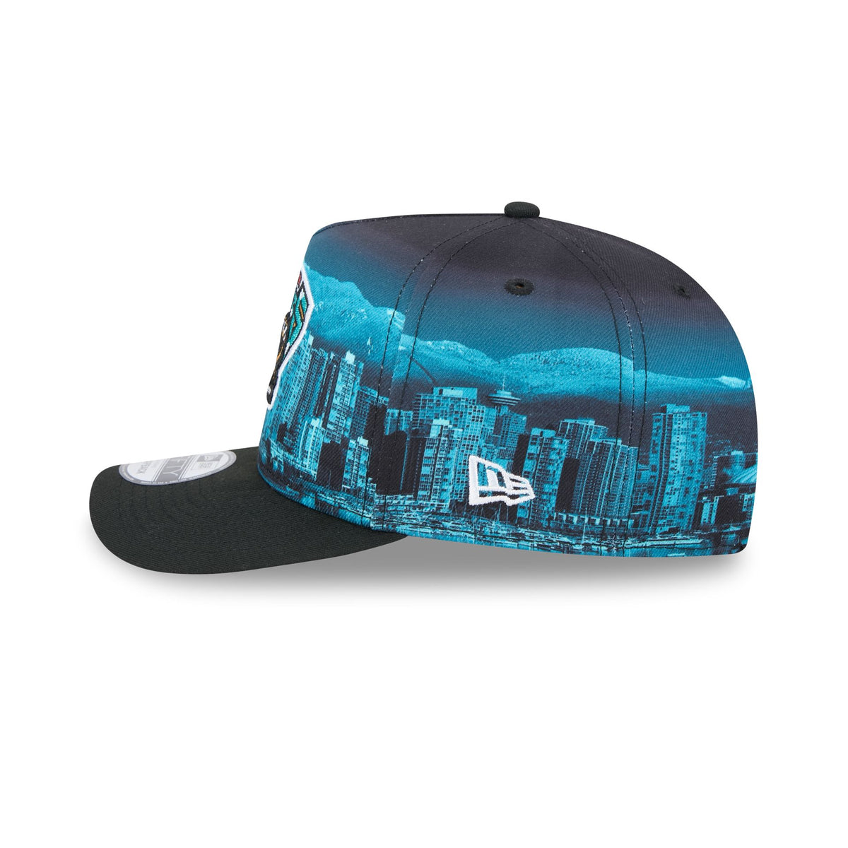 Vancouver Grizzlies Hardwood Classics Cityscape 9FIFTY A-Frame Snapback Hat