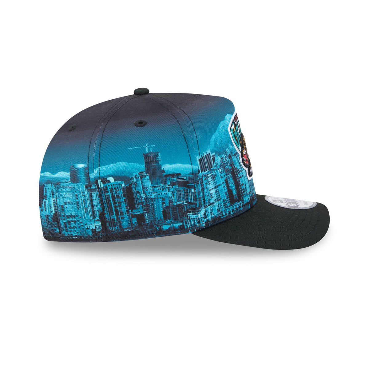 Vancouver Grizzlies Hardwood Classics Cityscape 9FIFTY A-Frame Snapback Hat