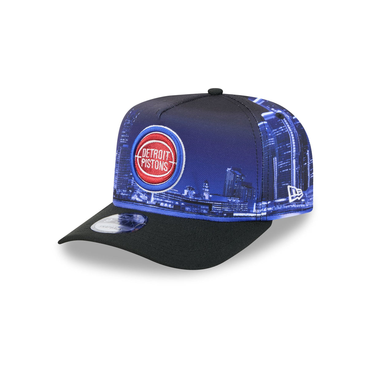 Detroit Pistons Hardwood Classics Cityscape 9FIFTY A-Frame Snapback Hat