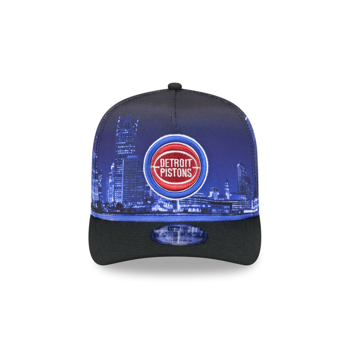 Detroit Pistons Hardwood Classics Cityscape 9FIFTY A-Frame Snapback Hat