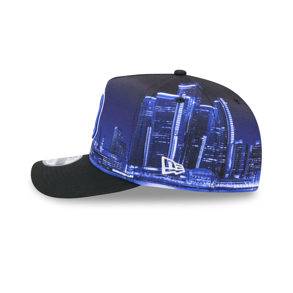 Detroit Pistons Hardwood Classics Cityscape 9FIFTY A-Frame Snapback Hat