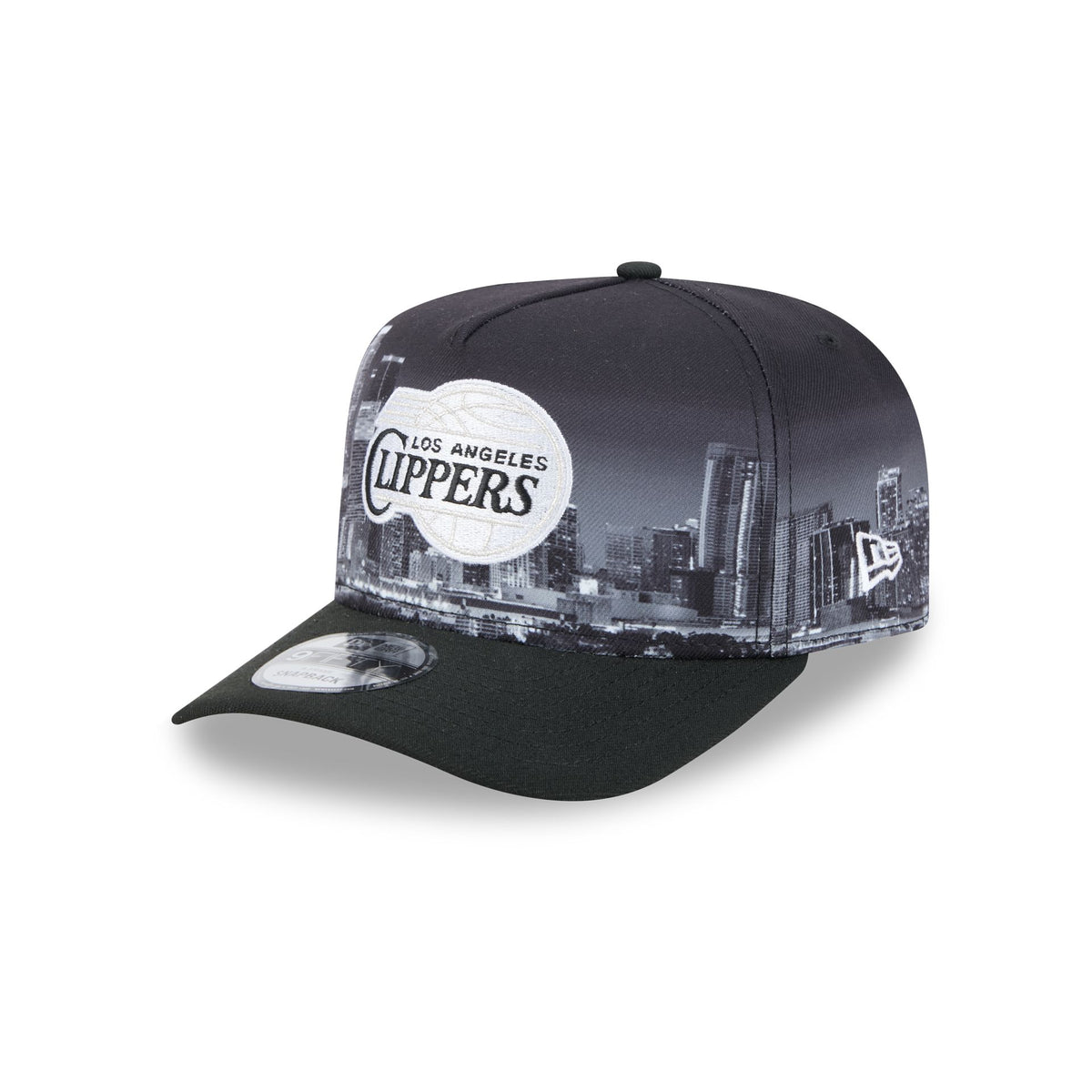 Los Angeles Clippers Hardwood Classics Midnight Cityscape 9FIFTY A-Frame Snapback Hat