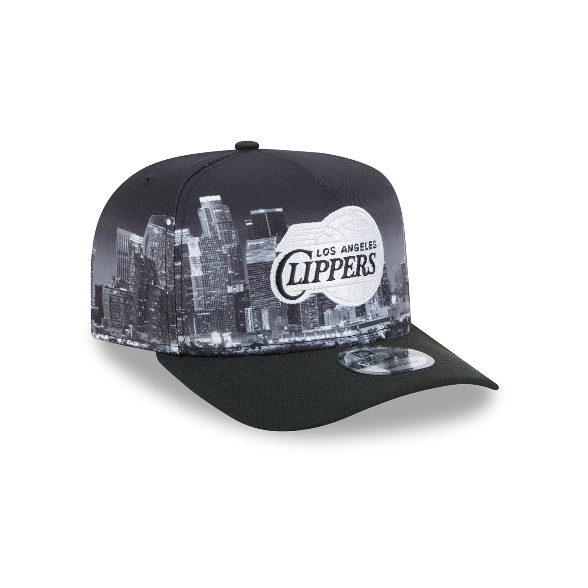 Los Angeles Clippers Hardwood Classics Midnight Cityscape 9FIFTY A-Frame Snapback Hat
