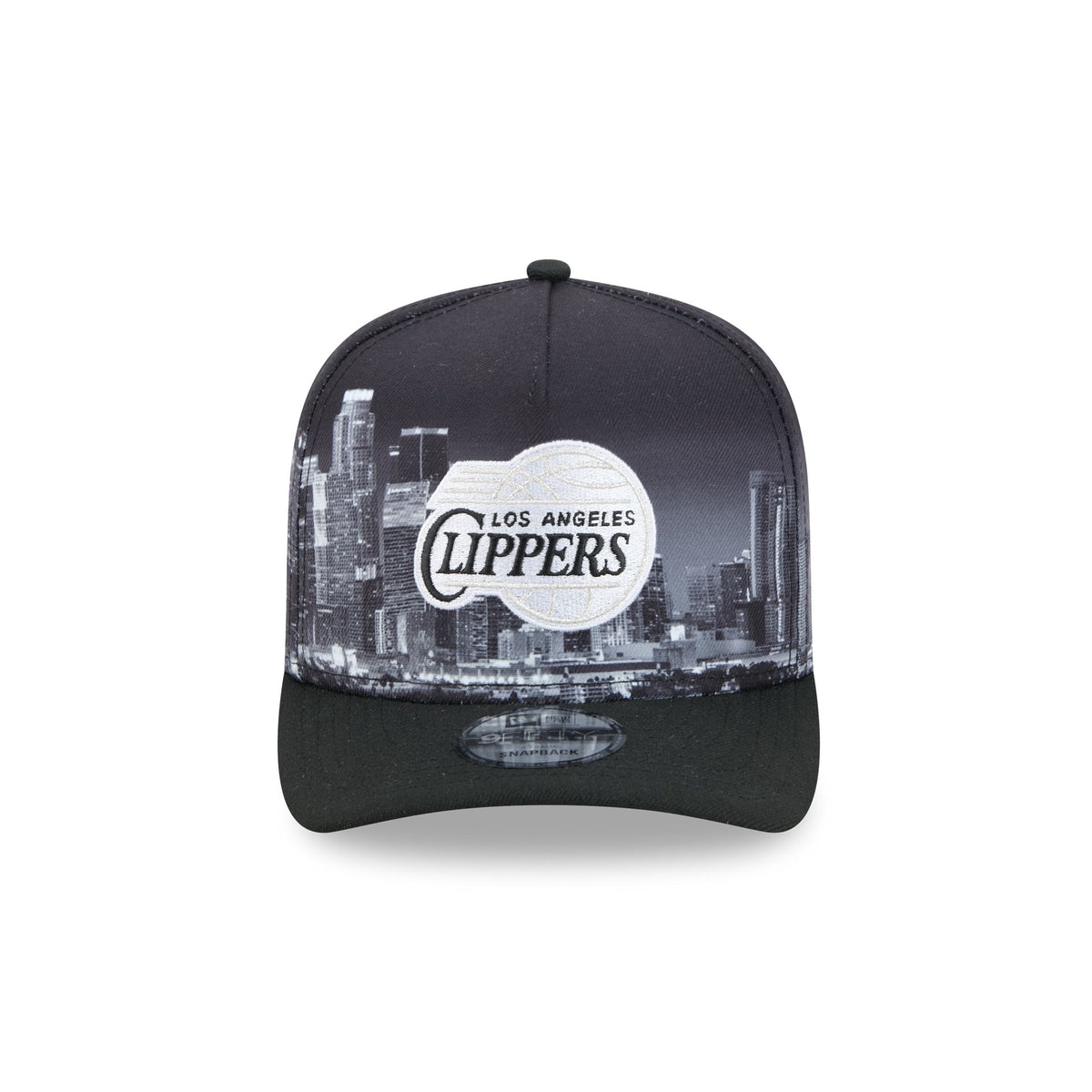 Los Angeles Clippers Hardwood Classics Midnight Cityscape 9FIFTY A-Frame Snapback Hat