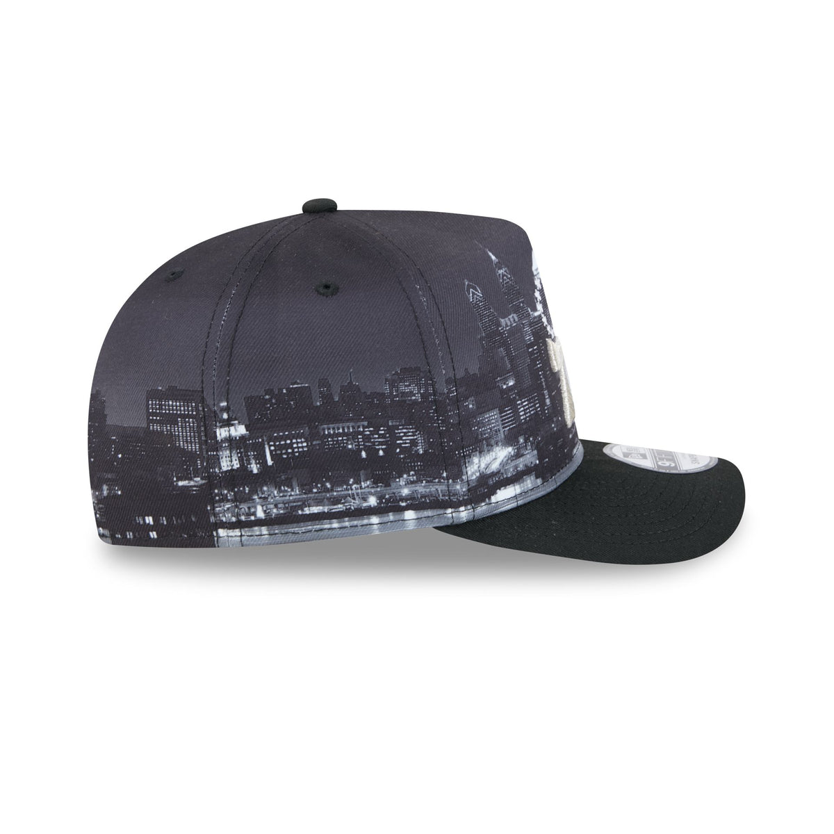 Philadelphia 76ers Hardwood Classics Midnight Cityscape 9FIFTY A-Frame Snapback Hat
