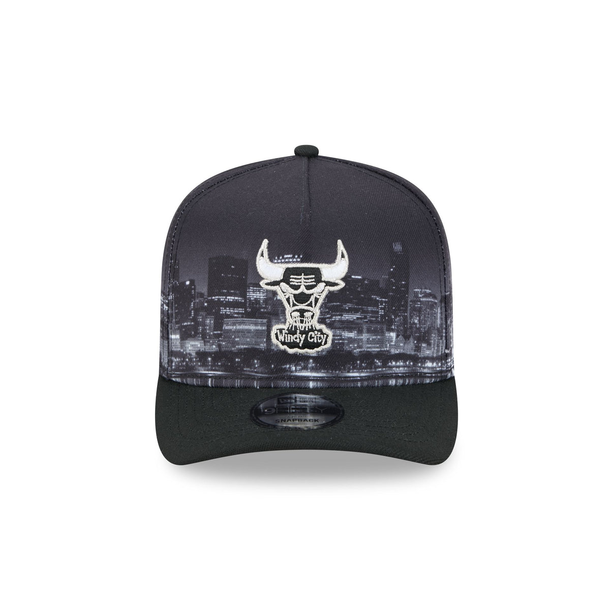 Chicago Bulls Hardwood Classics Midnight Cityscape 9FIFTY A-Frame Snapback Hat