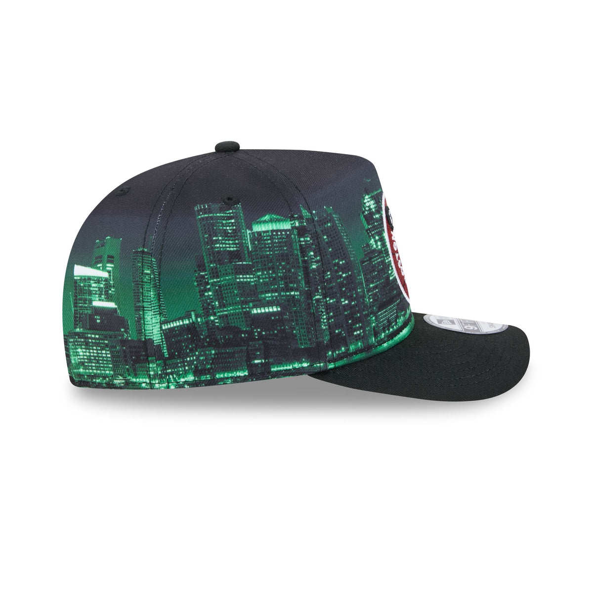 Boston Celtics Hardwood Classics Cityscape 9FIFTY A-Frame Snapback Hat