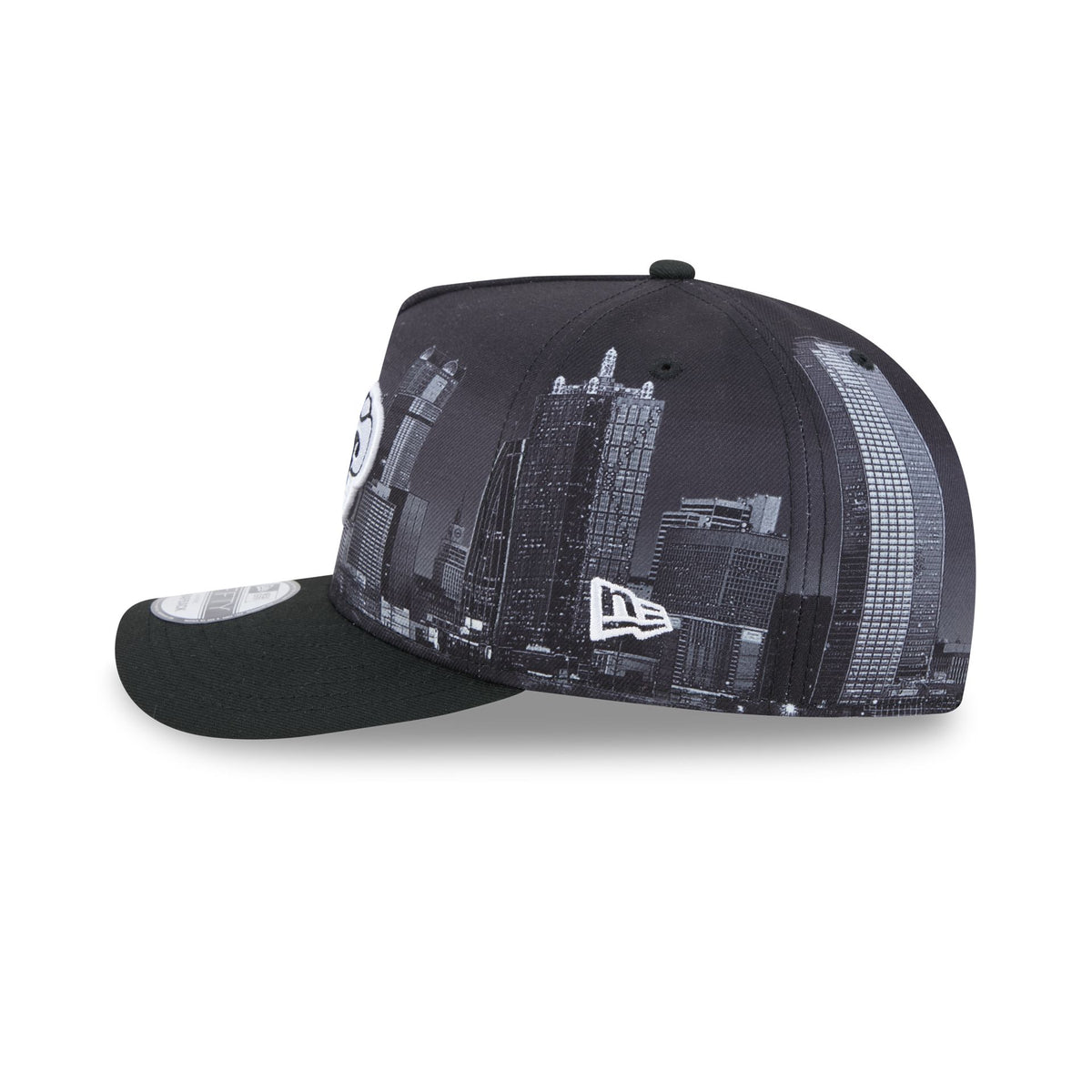Dallas Mavericks Hardwood Classics Midnight Cityscape 9FIFTY A-Frame Snapback Hat