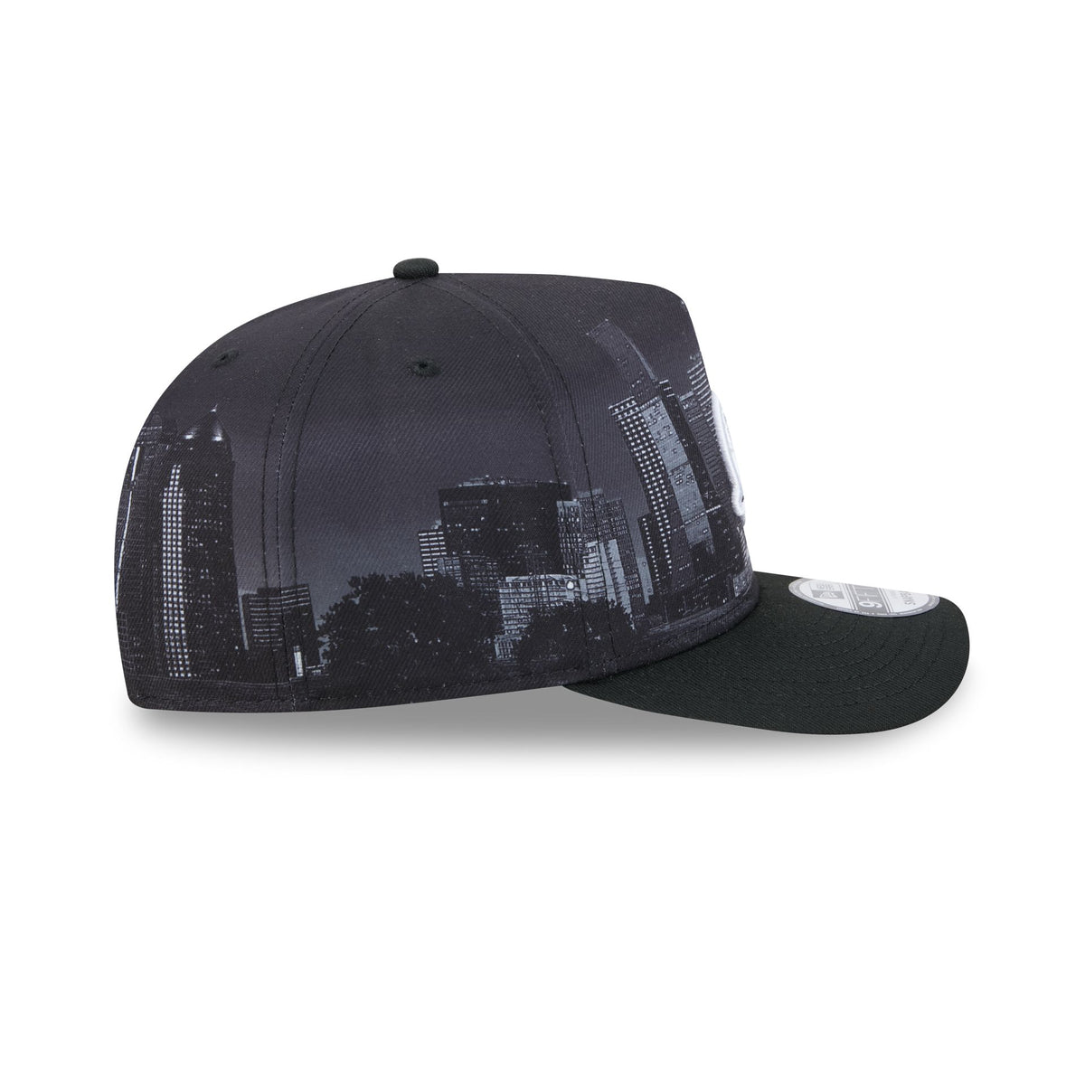 Dallas Mavericks Hardwood Classics Midnight Cityscape 9FIFTY A-Frame Snapback Hat