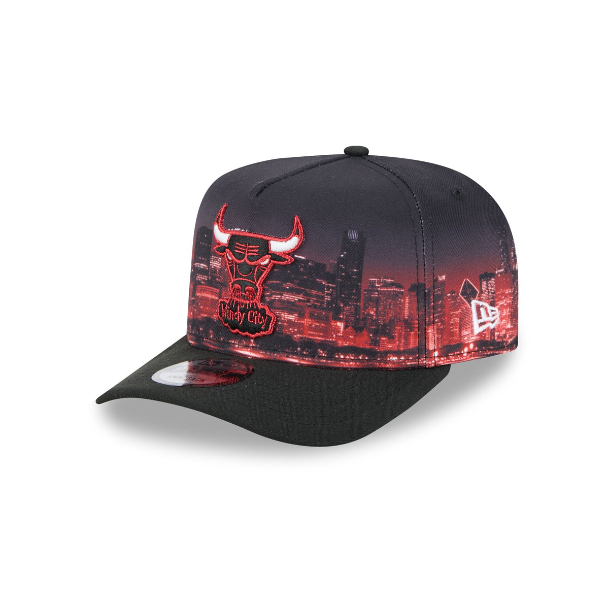 Chicago Bulls Hardwood Classics Cityscape 9FIFTY A-Frame Snapback Hat