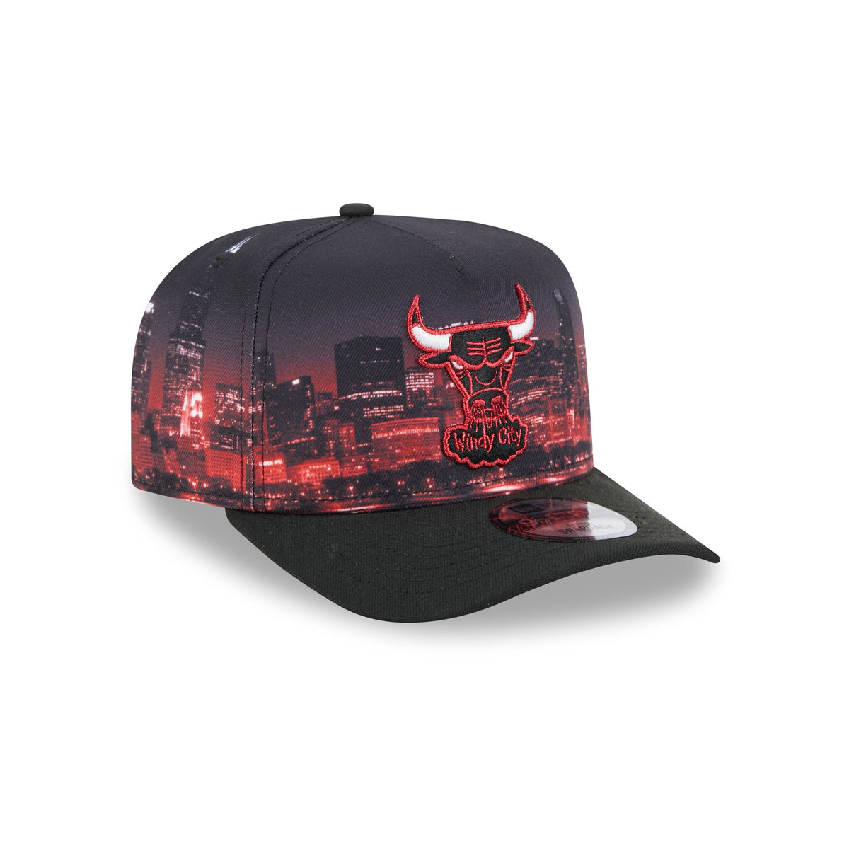 Chicago Bulls Hardwood Classics Cityscape 9FIFTY A-Frame Snapback Hat