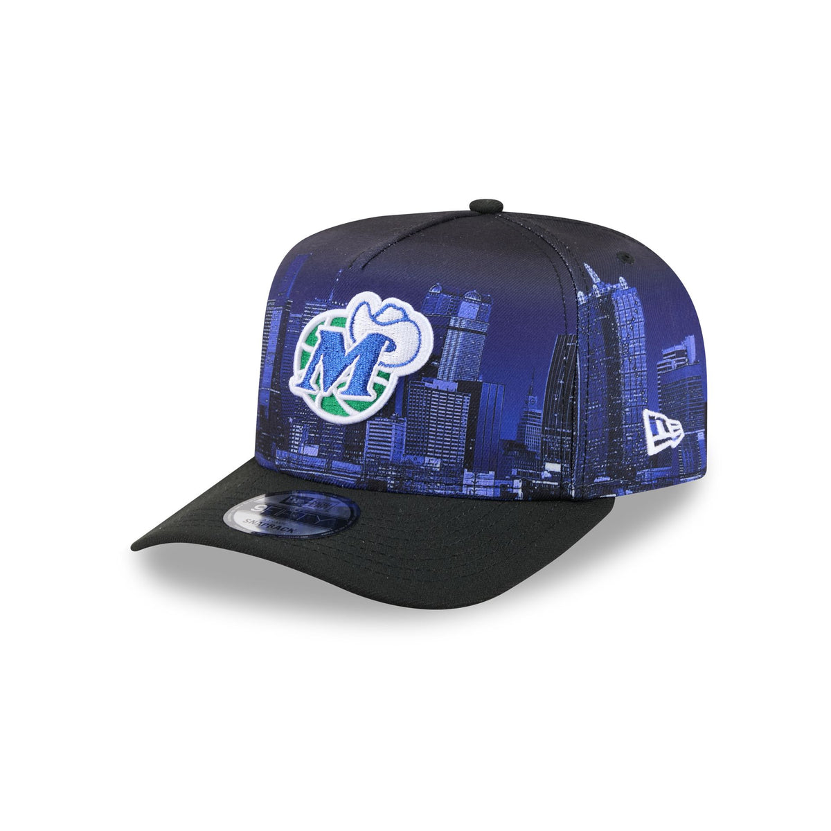 Dallas Mavericks Hardwood Classics Cityscape 9FIFTY A-Frame Snapback Hat