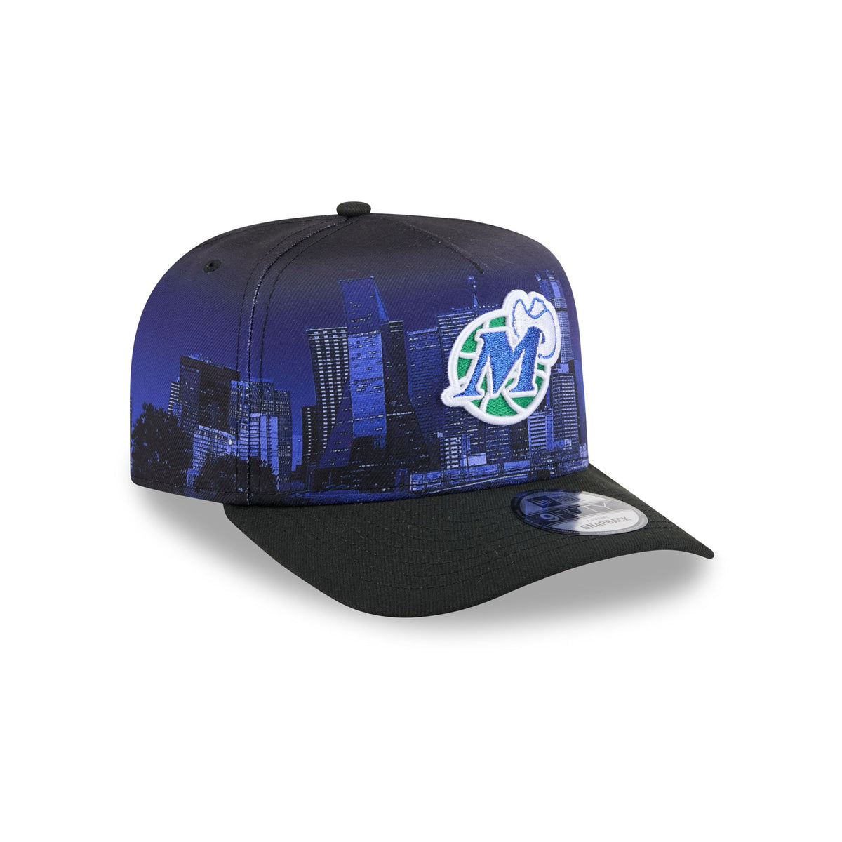 Dallas Mavericks Hardwood Classics Cityscape 9FIFTY A-Frame Snapback Hat