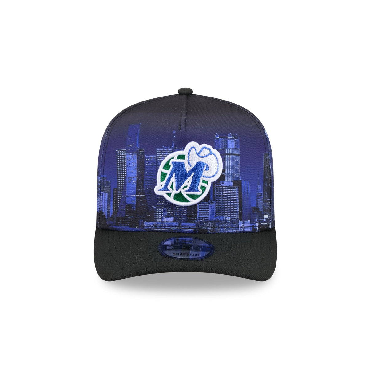 Dallas Mavericks Hardwood Classics Cityscape 9FIFTY A-Frame Snapback Hat