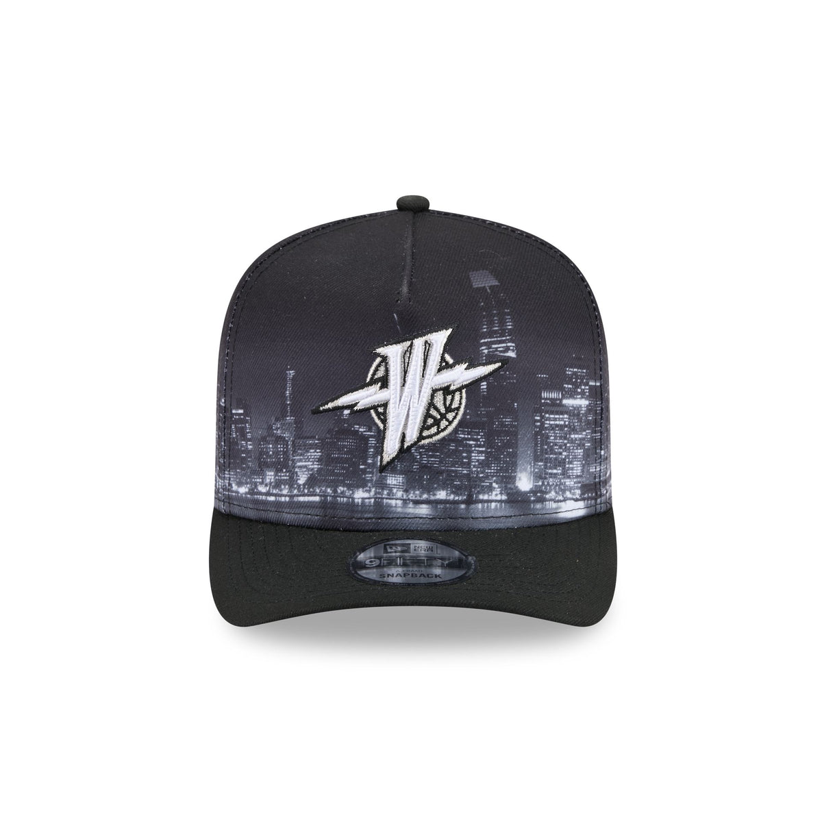 Golden State Warriors Hardwood Classics Midnight Cityscape 9FIFTY A-Frame Snapback Hat