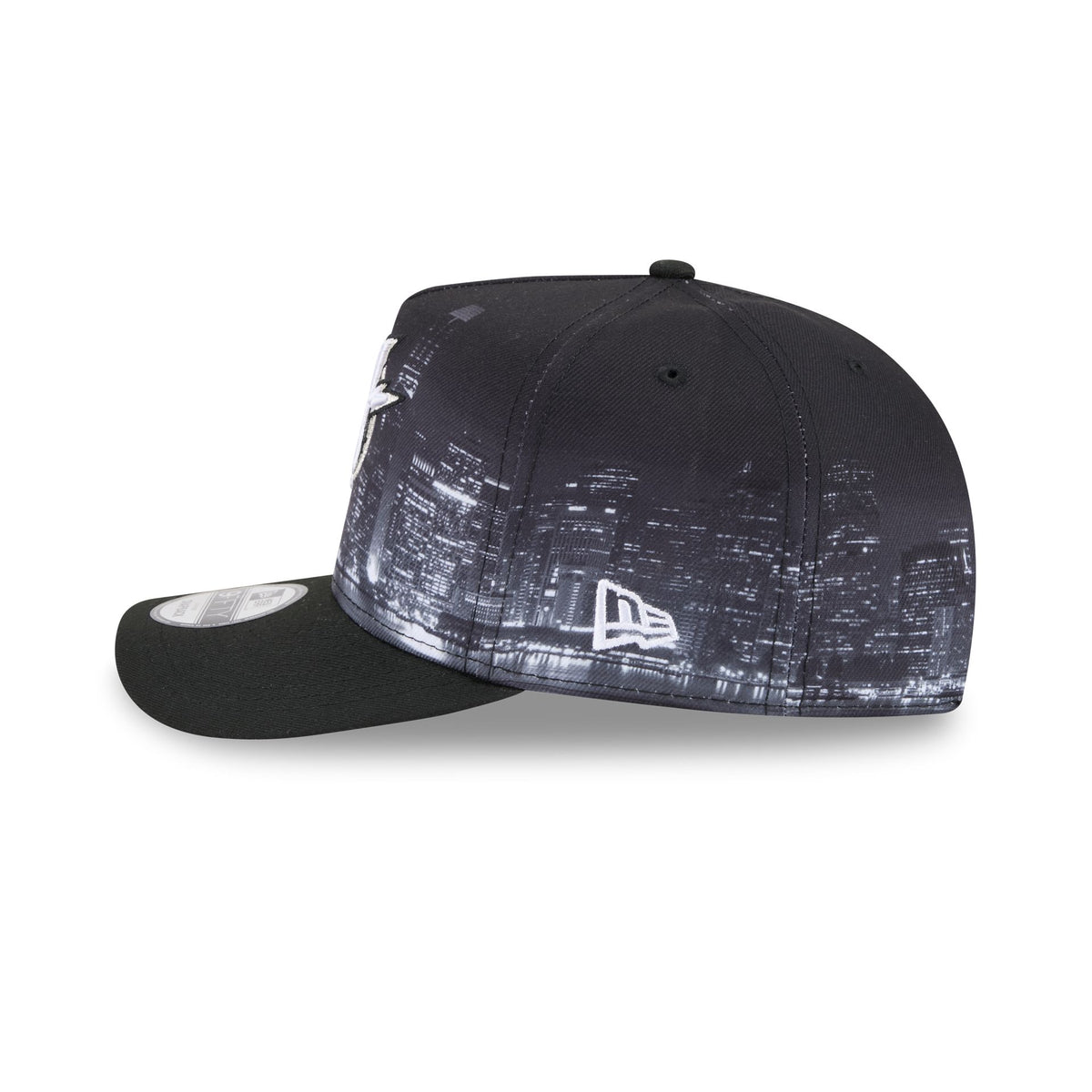 Golden State Warriors Hardwood Classics Midnight Cityscape 9FIFTY A-Frame Snapback Hat