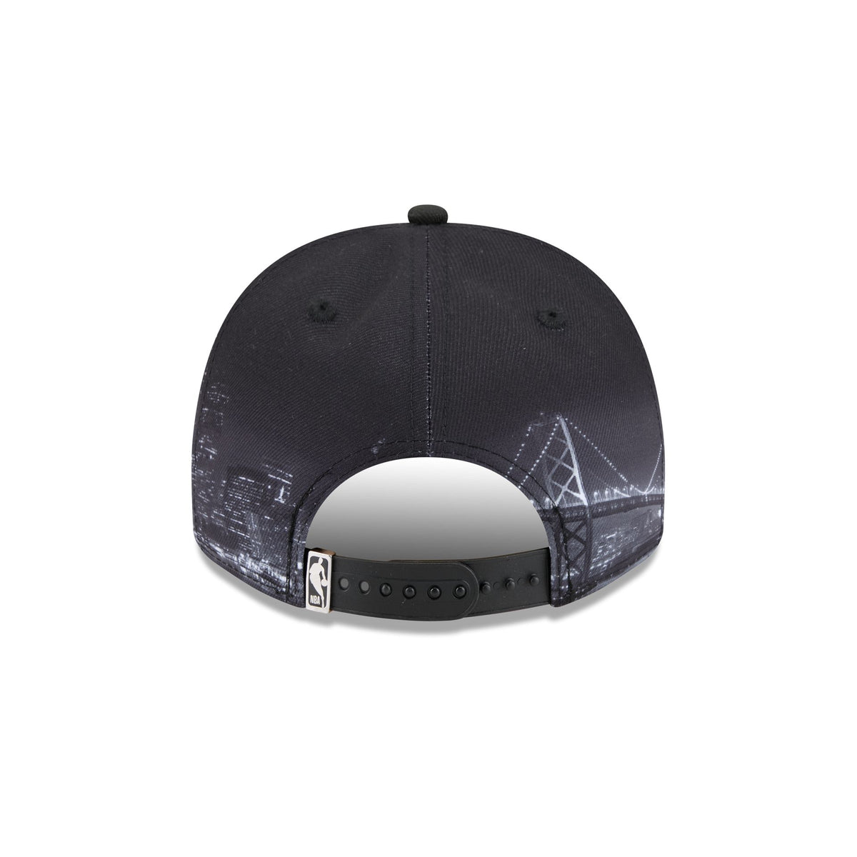 Golden State Warriors Hardwood Classics Midnight Cityscape 9FIFTY A-Frame Snapback Hat