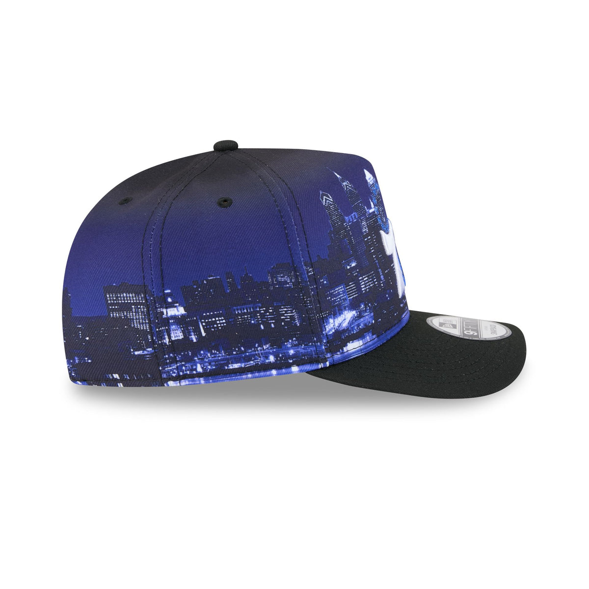 Philadelphia 76ers Hardwood Classics Cityscape 9FIFTY A-Frame Snapback Hat